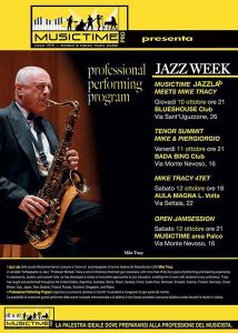 Masterclass internazionale di sassofono con il docente d'eccezione Mike Tracy per gli studenti avanzati presso la scuola Musictime a Milano